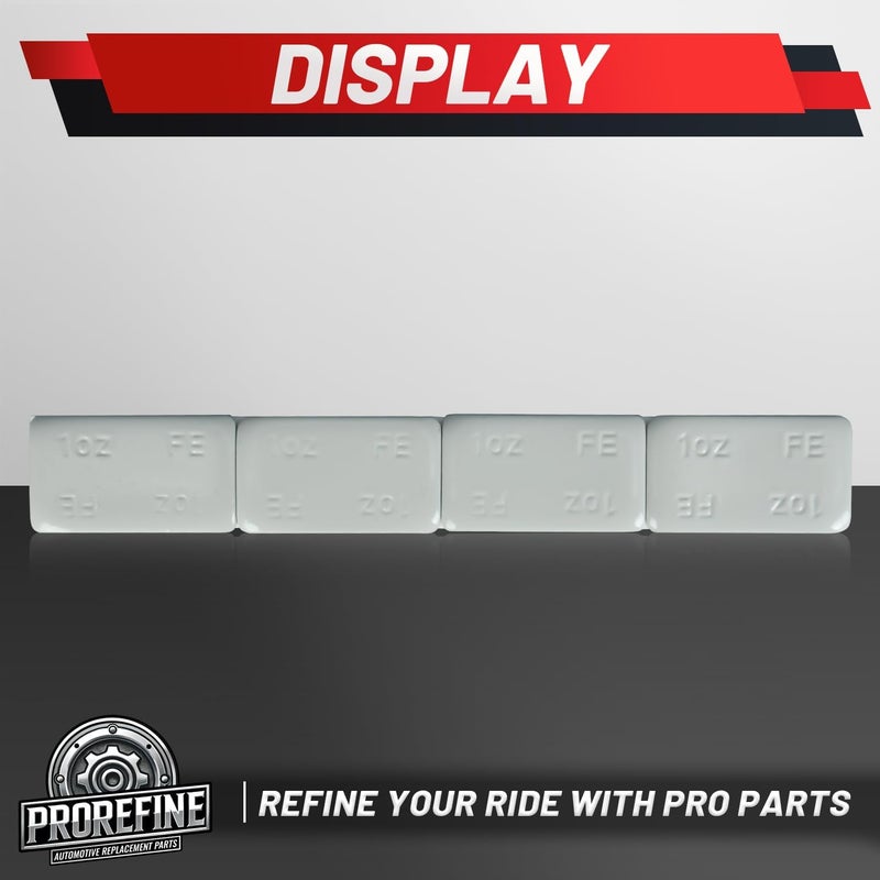 ProRefine Store Upgraded 1oz 80Pcs Adhesive Wheel Weights Stick On for Steel Rims Corrosion-Resistant Coated Painted Tire Balancing Weight 1 oz, 80 Pack - Image 5